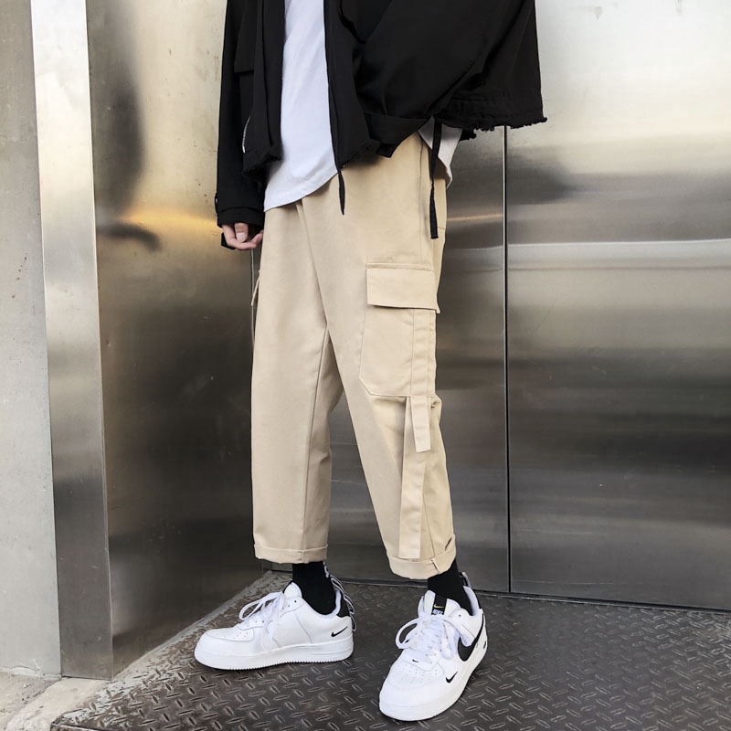 straight cargo pants mens
