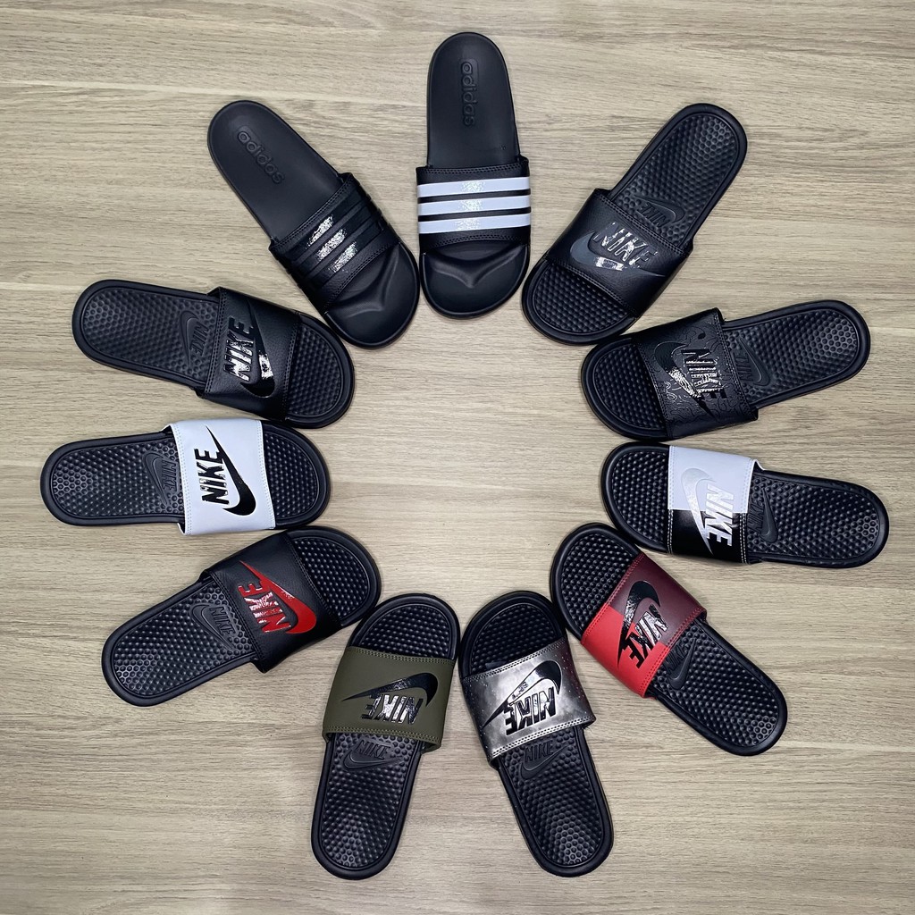 adidas and nike slides