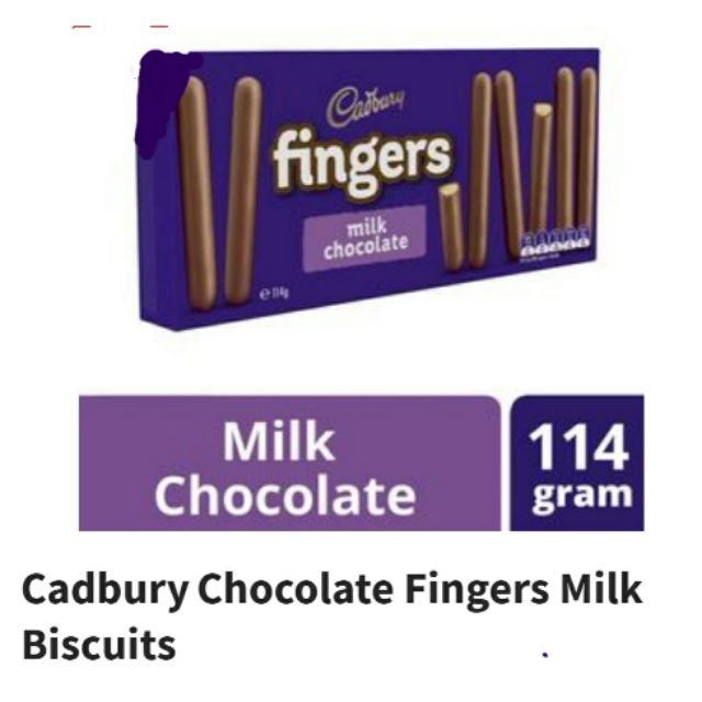 CADBURY FINGERS Milk Chocolate Biscuits/Dark Chocolate Biscuits 114g ...