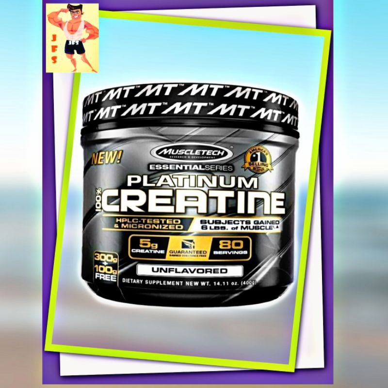 MuscleTech Essential Series, Platinum 100% Creatine, Unflavored, 14.11 ...