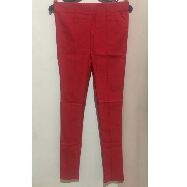 red jeggings womens