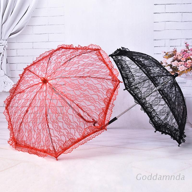 GODD Lace Parasol Wedding Umbrella Fashion Vintage Decorative Umbrellas