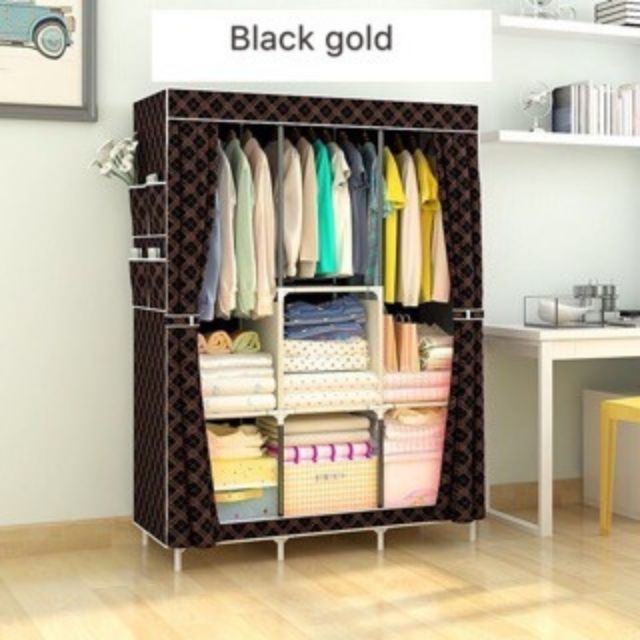 Cod Wardrobe Storage Cabinet Dust Cover Waterproof 88130 Shopee