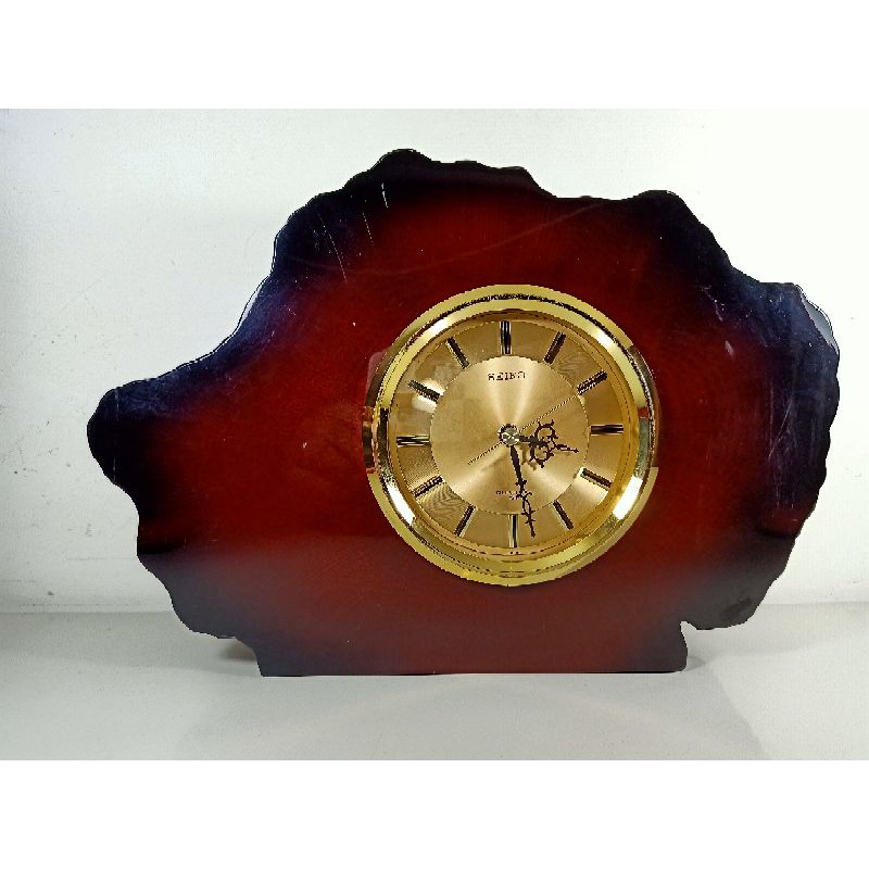 Seiko Seikosha Japan Vintage Table quartz clock with solid wood frame |  Shopee Philippines