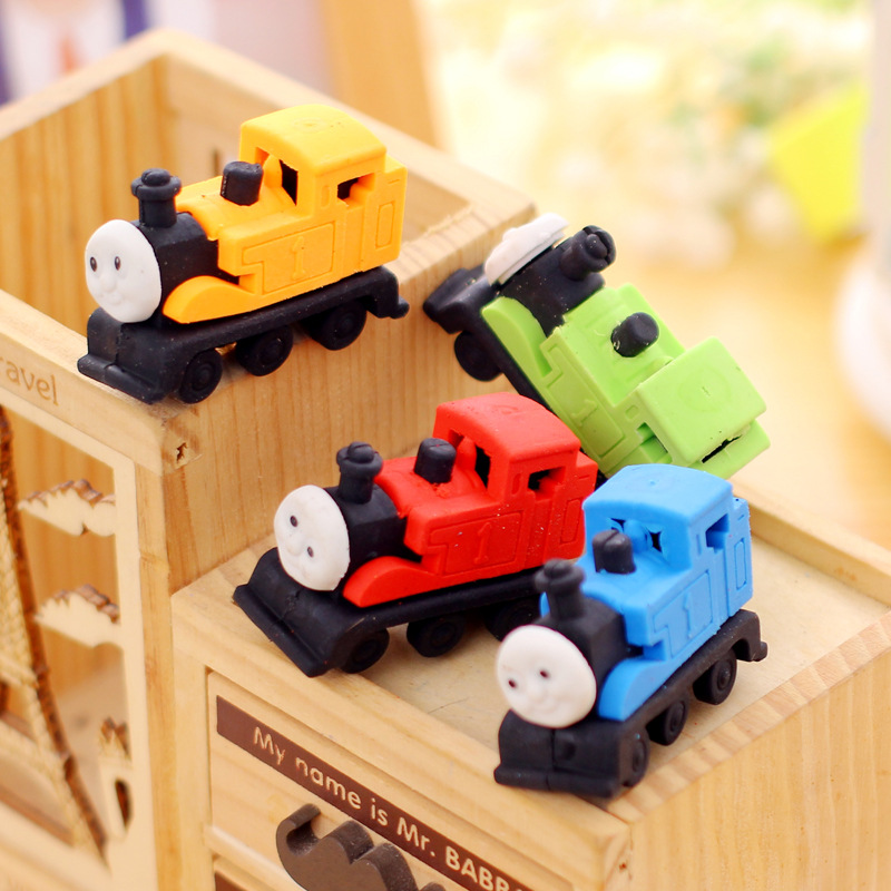 Train Shape Eraser stationery eraser cute Thomas little train rubber