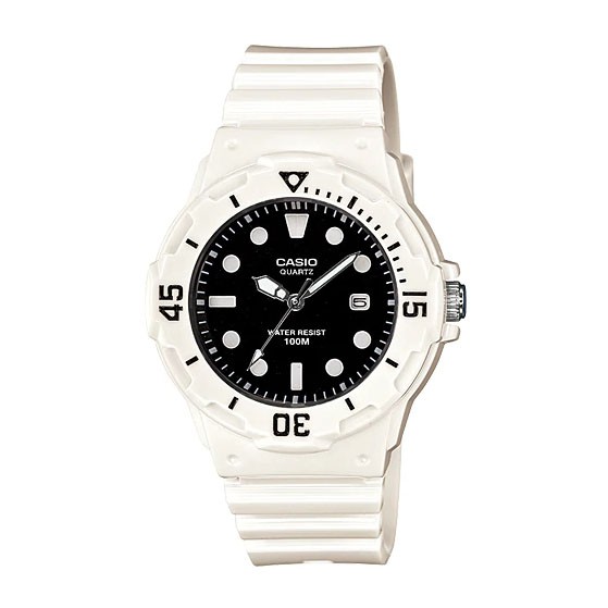 Casio (LRW-200H-1EVDF) White Resin Strap 100 Meter Quartz Watch for Women