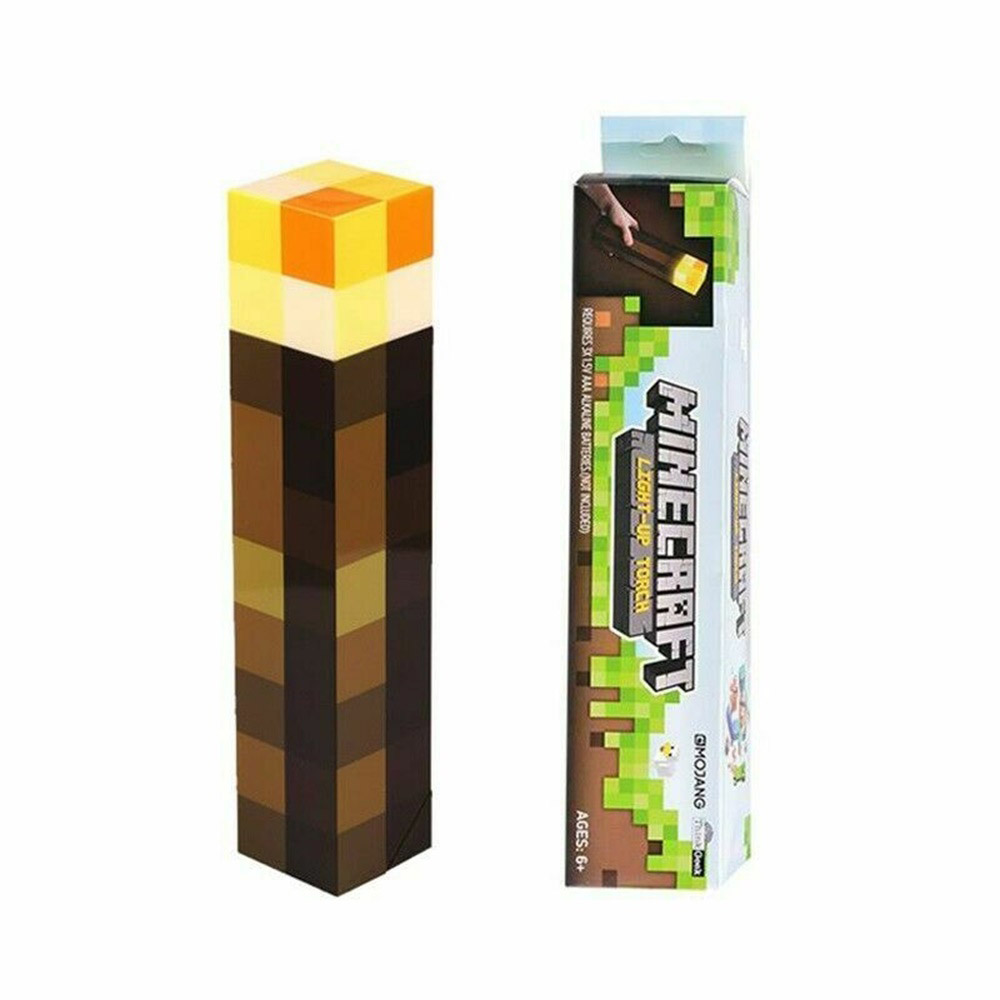 genopfyldning Continental Forkæle Minecraft Light-Up Wall Torch Night Lamp Led Lights Hand Held Or Wall Mount  Lighting Kids Child Toys Gifts [2438], Furniture Home Living, Lighting  Fans, Lighting On Carousell | Minecraft Game Torch Lamp