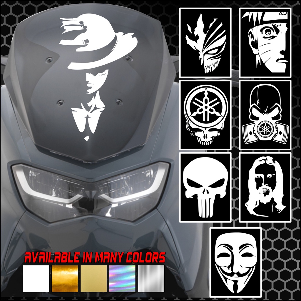 yamaha nmax v2 visor sticker diecut machine cut wateproofpart1