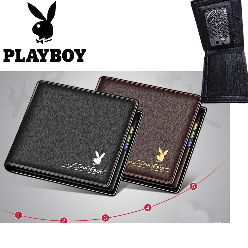 Playboy Vip Men Business High Quality Leather Men's Wallets Card Wallet ...