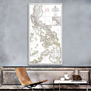 Philippines Map--Large Asia Southeast Map Poster Prints Wall Hanging Art Background Cloth Wall Decor-60*120cm