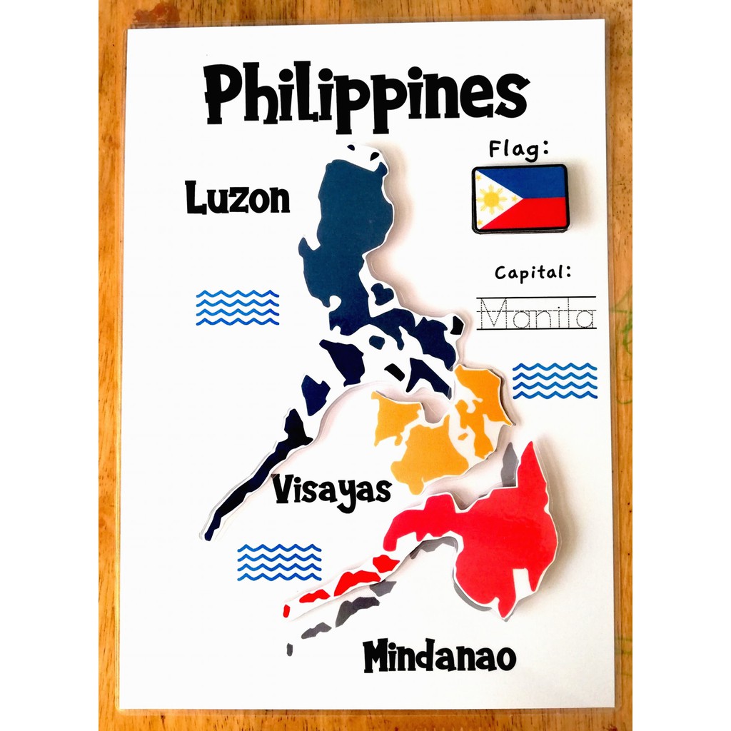 PH MAP WORKSHEET FOR KIDS WITH VELCRO!  Shopee Philippines