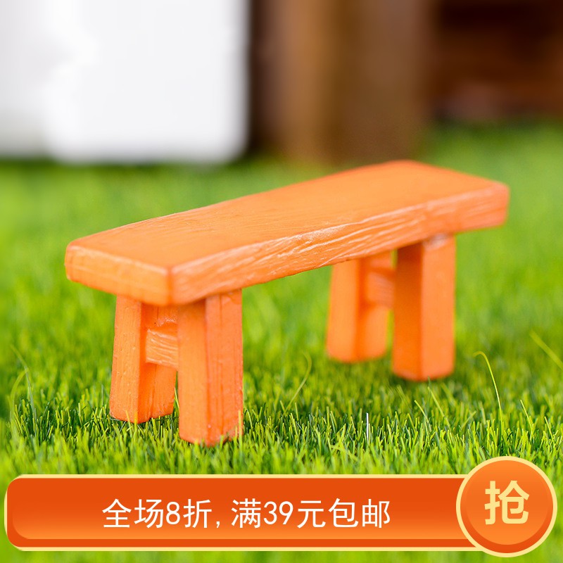 Sale Zakka Wooden Chair Bench Stool Simulation Microfigures