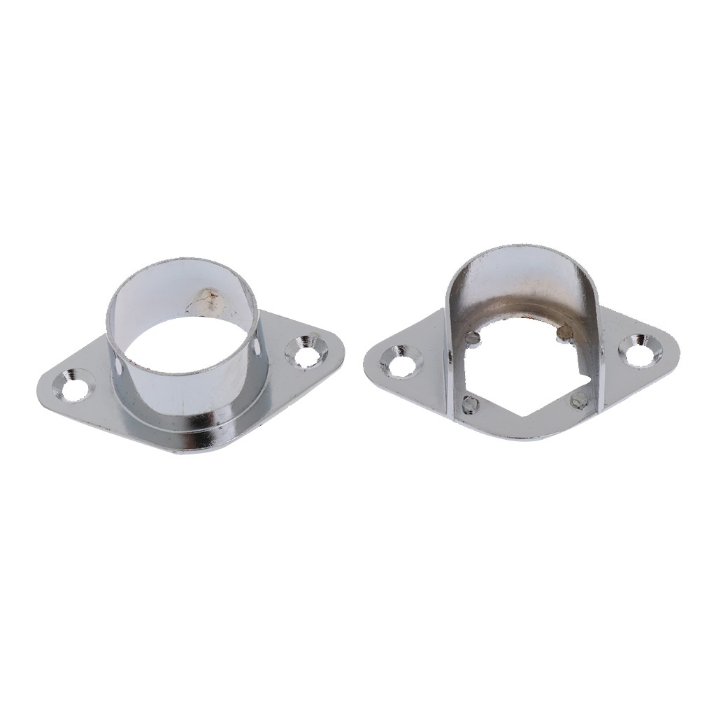 Chiwanji 2x Recess Bracket Curtain Rail Support Curtain Pole
