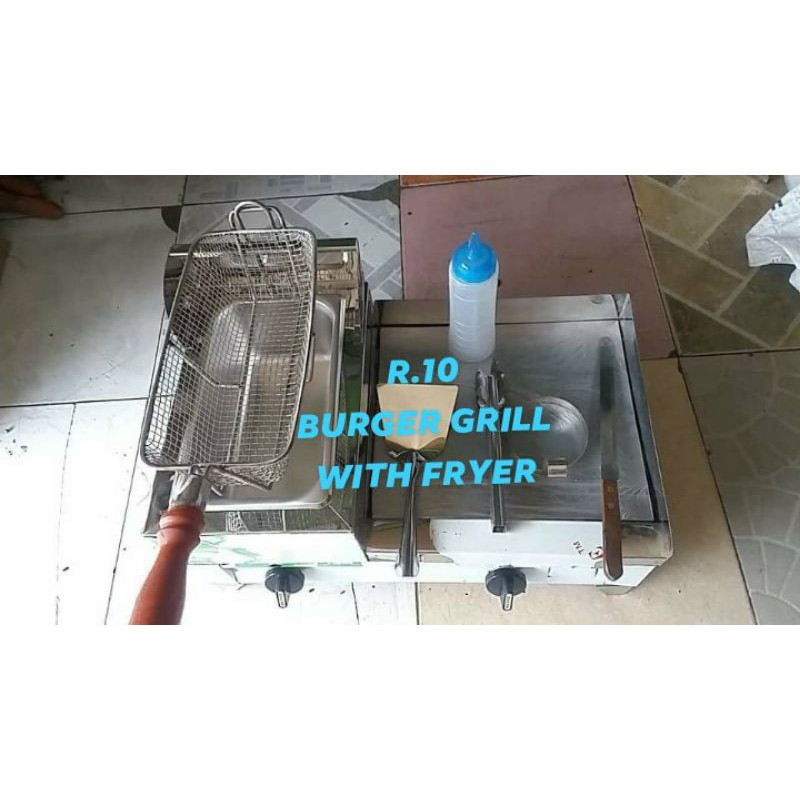 12x12 burger grill with deep fryer Shopee Philippines