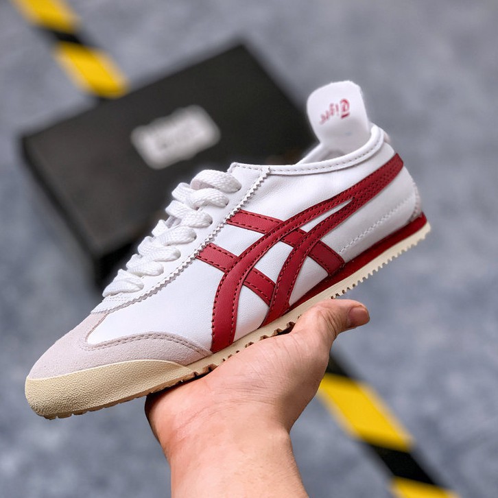 onitsuka tiger white and red