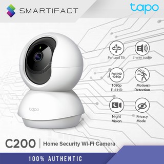TP-Link Tapo C200 Pan/Tilt 360° 1080p Night Vision Home Security Wi-Fi Camera Two-way Audio WiFi Cam