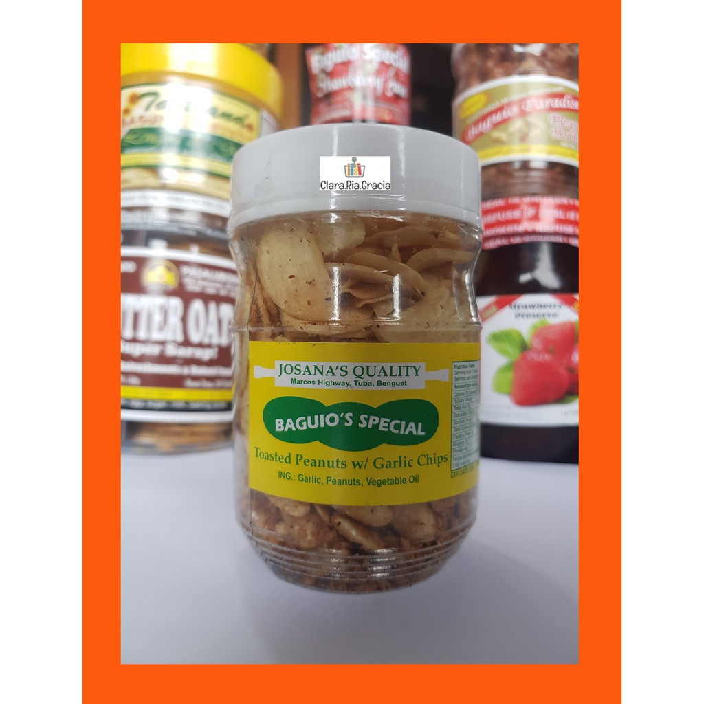 Baguio Romulo's or Josana's Garlic / Peanut Chips Shopee Philippines