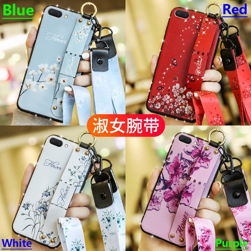 OPPO A12 A12e A7 A7X AX7 A5S AX5S AX5 A3S A3 A1 Case Broken Flower