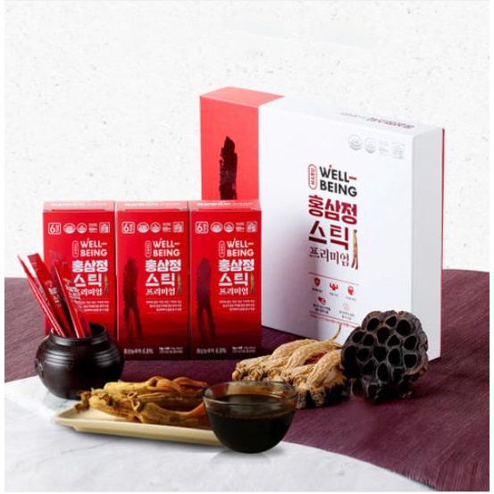 Haru Well-Being Goryeo Red Ginseng Extract Essence Stick Premium 10g x 30pcs