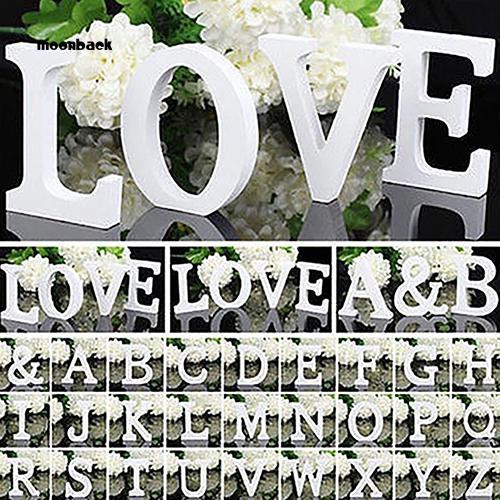 Mback Large Wooden Letter Alphabet Wall Hanging Wedding Party Home