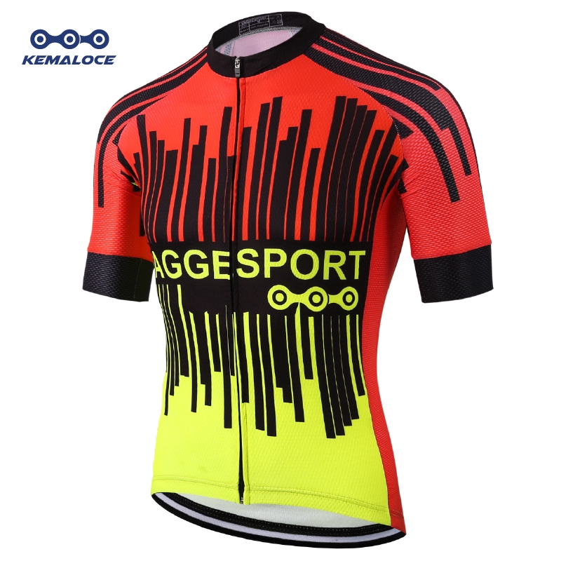fluorescent yellow cycling jersey