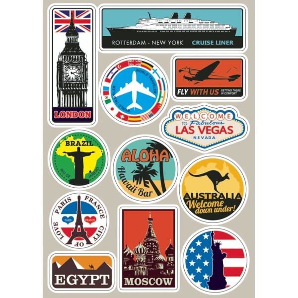 travel stickers for suitcases