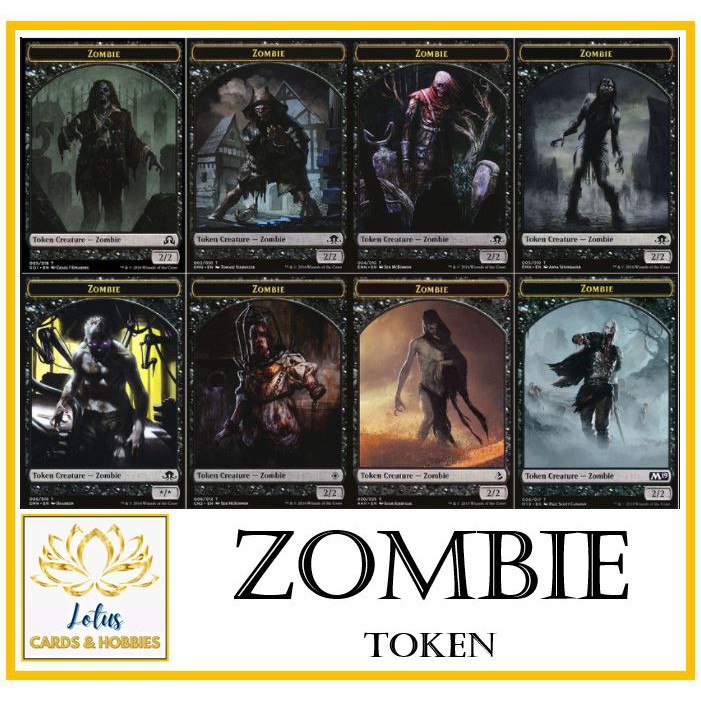Magic the Gathering: Black - Zombie Token | Shopee Philippines