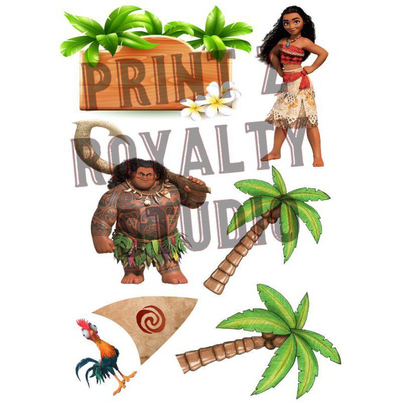 Moana Cake Topper Set Shopee Philippines