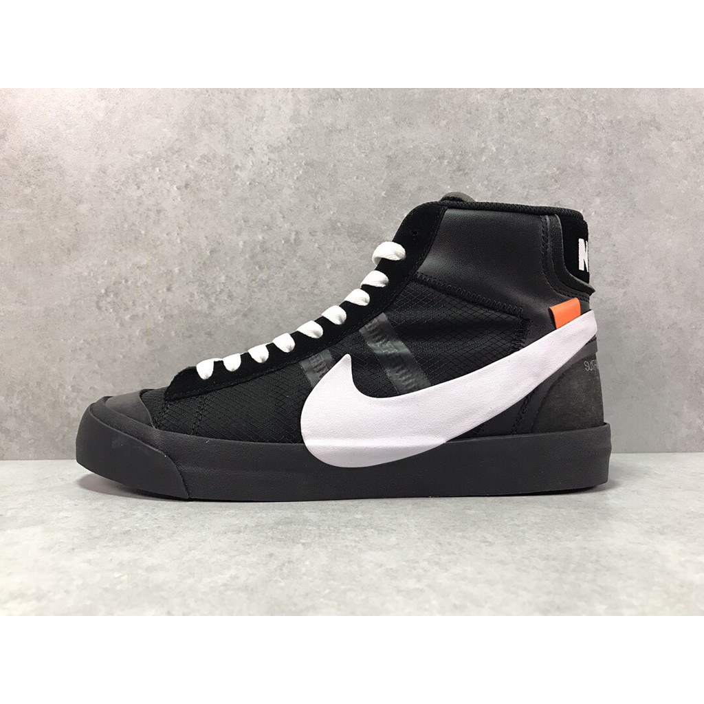 off-white x nike blazer studio mid black