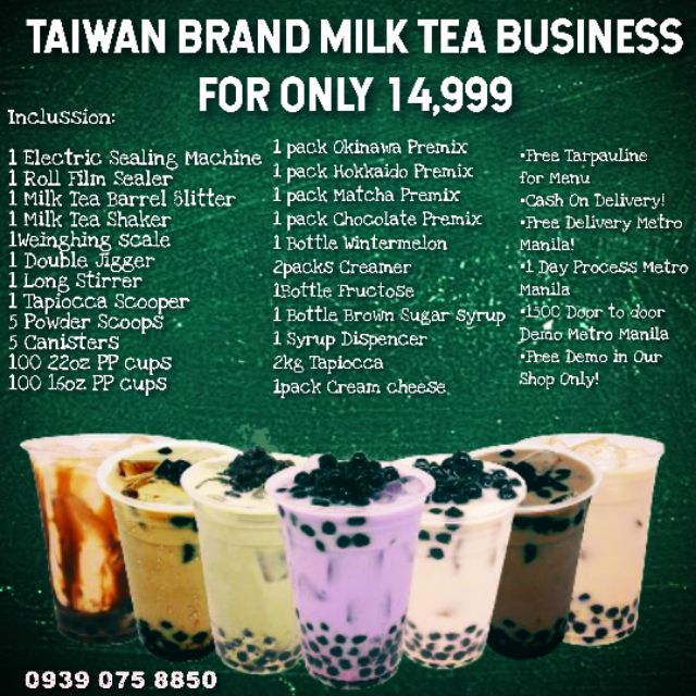 New milk tea taiwan brand package | Shopee Philippines