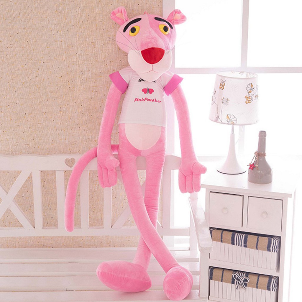 big pink panther stuffed animal