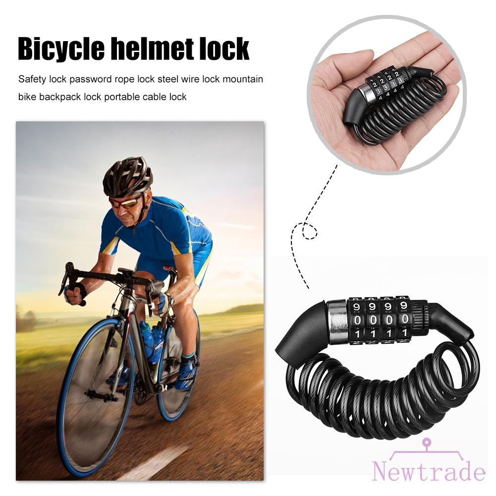anti theft cable on bike