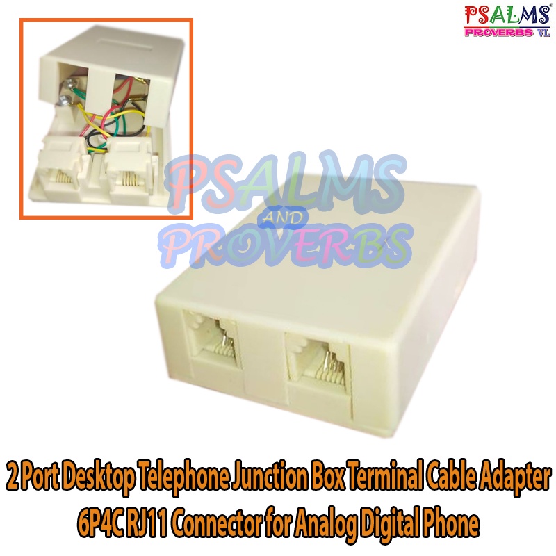 Telephone Outlet Box (2 Lines) Shopee Philippines