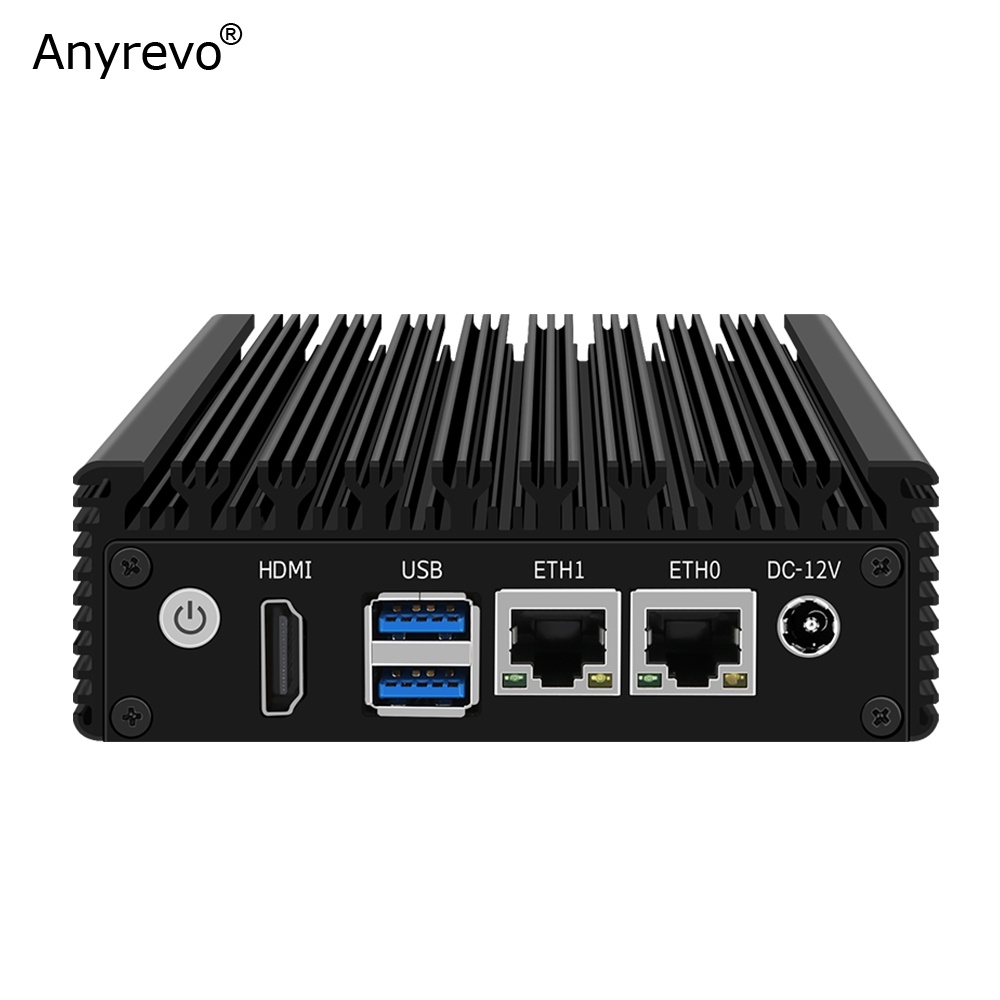 6W Low Power Intel N3160 Quad Core Quad Thread X86 Soft Router 2*1000M ...