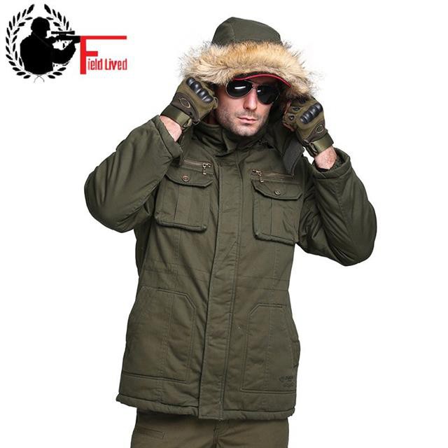 olive green winter coat with fur hood