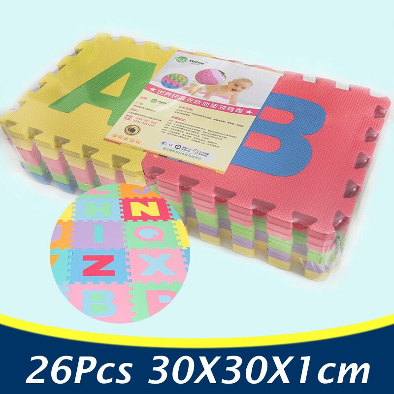 26pcs Alphabet Eva Puzzle Mat Foam Floor Letters Carpet Baby