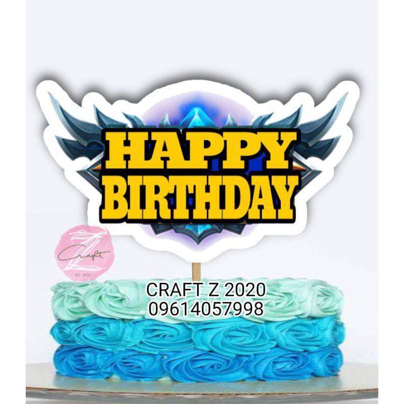 Mobile legends logo Cake/Cupcake toppers | Shopee Philippines