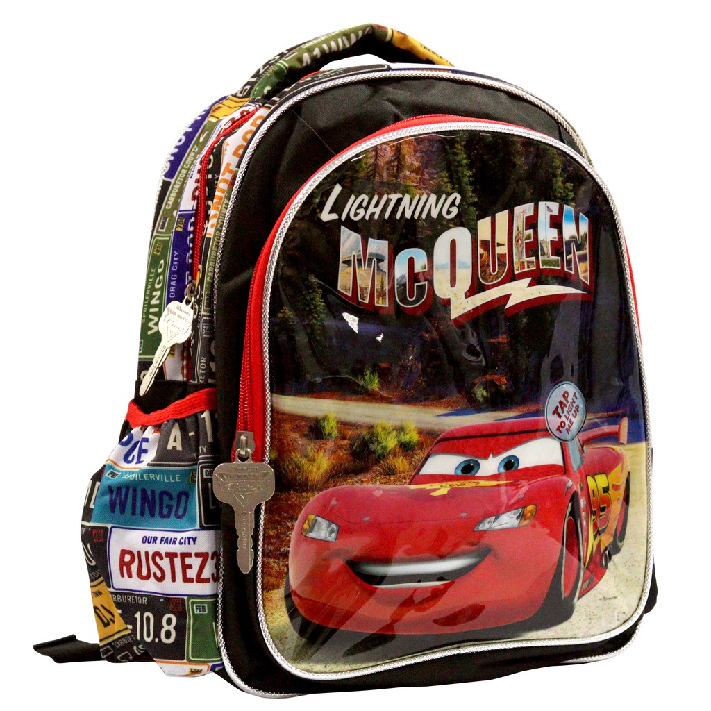 disney cars lightning mcqueen backpack