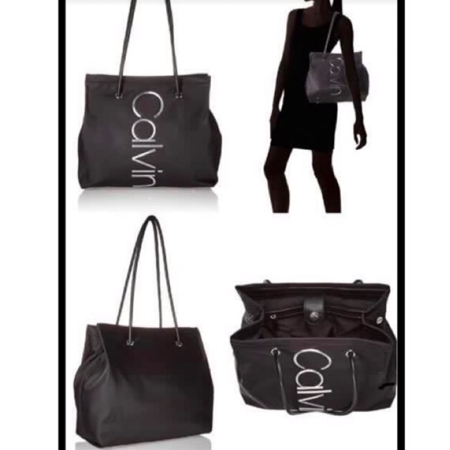 calvin klein nylon tote bag