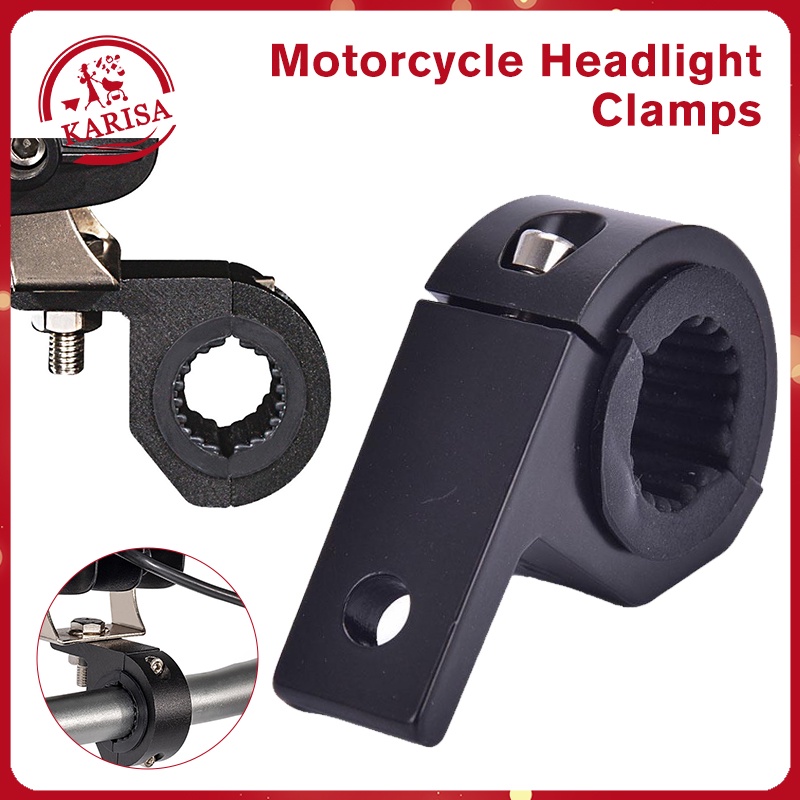 Motorcycle LED Headlight Clamps Brackets Tube Clamp Kit Motorcycle