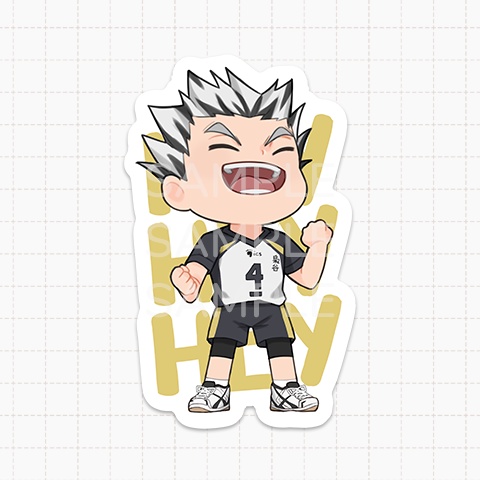 haikyuu haikyu bokuto akaashi fukurodani jersey matte vinyl stickers shopee philippines
