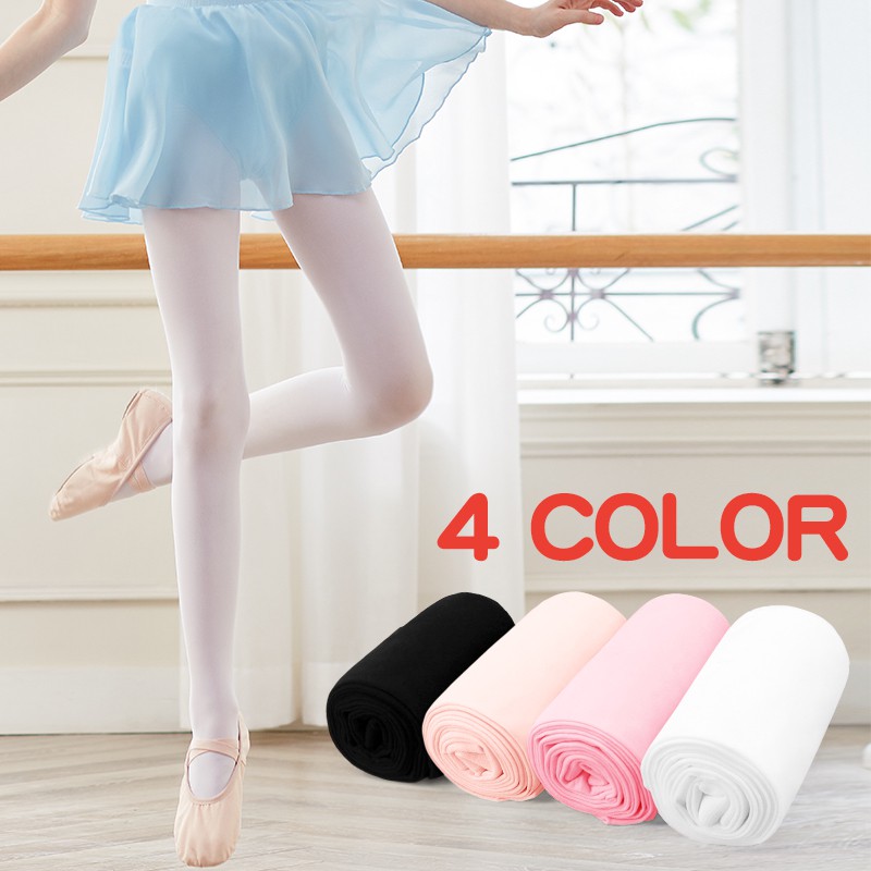 Ballet Tights For Girls - 50D Footed Dance Tights (5 Colors)