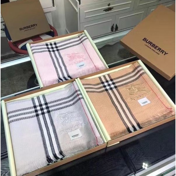 burberry scarf embroidered