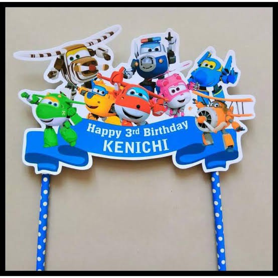 Super wings cake topper with name and age | Shopee Philippines