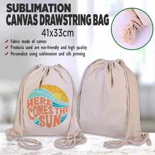 Sublimation Drawstring Canvas Bag Unisex