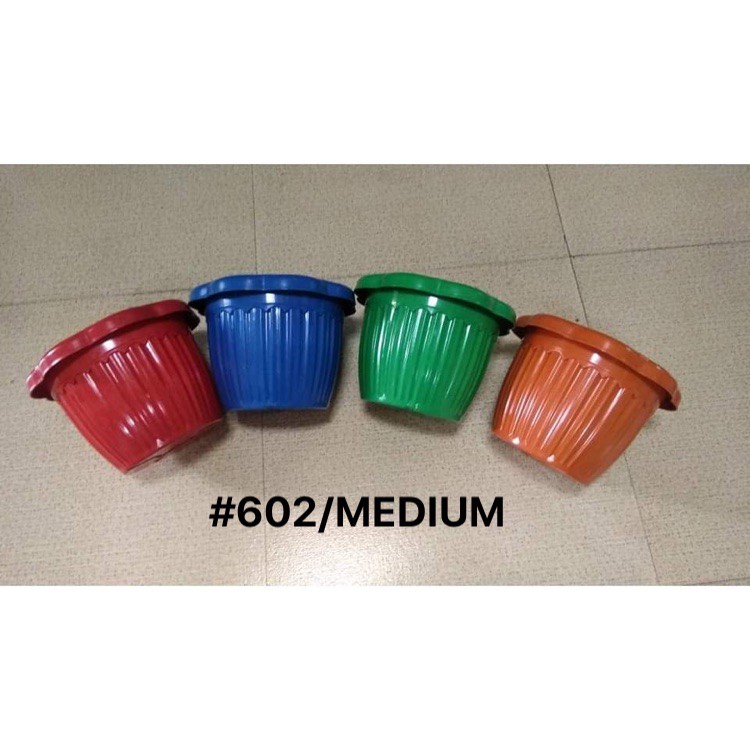 602,02S (MEDIUM) FLOWER POT 6.3&quot; 12PCS/SET Shopee