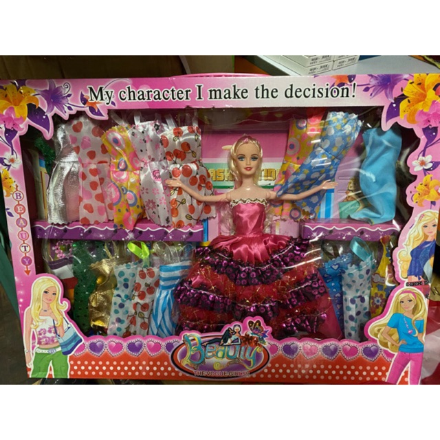 barbie dress up set