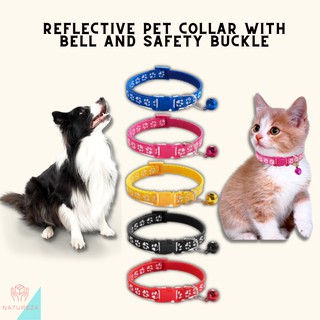 Pet Collar Dog Cat Collar With Bell Safety Buckle