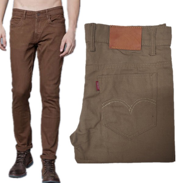 88804 Pants for men brown skinny jeans stretchable fashion cod | Shopee  Philippines