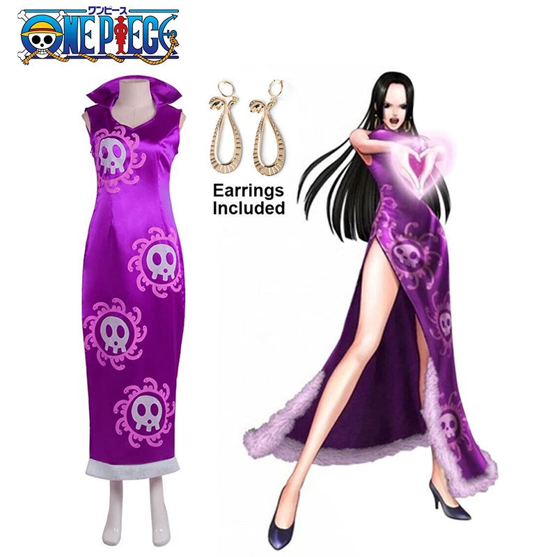 Anime One Piece Cosplay Boa Hancock Cosplay Costume Dress Halloween Carnival Party Suit Female 1741